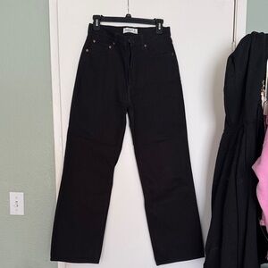 Abercrombie & Fitch Women's Black Straight Leg Jeans